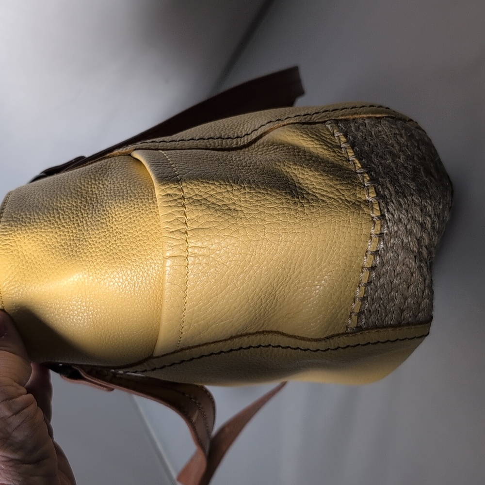 The Sak Kendra Leather Hobo Shoulder Bag Espadrille with Tassel in Sunlight - Picture 7 of 16